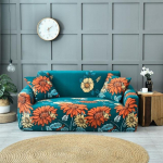 Lehtedega prinditud diivanikate veniv spandeks diivani k&auml;etugede katted elastne diivanikate elutoam&ouml;&ouml;blile M 2 Seater 145-185cm