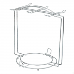 Stand Rack Organizer Cup kruusi jaoks h&otilde;be