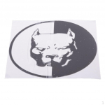 120mmX120mm Reflective Waterproof Decal for Car Window Bumper Wall - black