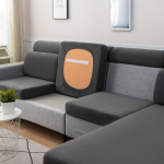 Tippkvaliteetne pehme &uuml;hev&auml;rviline diivanikate padja istmekate K&otilde;rge elastne, ei kleepu, sobib k&otilde;igile mooduldiivanile, kriimustusvastane lemmikloomade eest Head Cover sinine