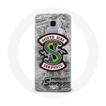 &Uuml;mbris Samsung Galaxy J6 2018 Riverdale'i l&otilde;unapoolse madude logo jaoks