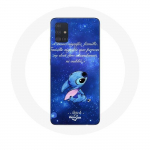 &Uuml;mbris Samsung Galaxy A71 Stitch Ohana Quote jaoks