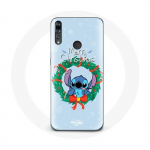 &Uuml;mbris Huawei P30 Lite Stitch Snow jaoks Merry Christmas Blue