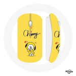 Juhtmeta hiir BTS Bangtan Boys BT21 Chimmy Jimin kollane taust