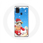 &Uuml;mbris Samsung Galaxy A21s Anime One Piece Luffy Christmas Day 2023 jaoks