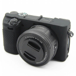 Sony Alpha A5100 A5000 A6000 A6100 A6300 A6400 kate pehme silikoonkummist kaamera korpuse koti jaoks, kaitseb nahka kaitsev korpus A6300 A6400
