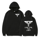 Viimased meist otsivad Light Firefly Mark Hoodie Unisex Naiste Moodne pikkade varrukatega Pullover Dressipluus Riietus Suurem&otilde;&otilde;tmeline kapuuts L black