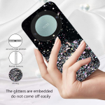 &Uuml;mbris For Honor 90 Lite 70 50 X8 X6 8X X8A X8B X7A X7B 9X 10 Lite Magic 5 Lite 6 kate L&auml;bipaistev Glitter L&auml;ikiv Bling Silikoon, Pehme &Otilde;huke Honor 50 Lite must