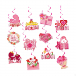 12x Mothers Day Gifts Decorations Hanging swirls Happy Decoration for Spring