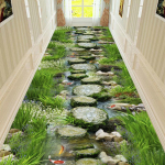 3D Corridor Runner Pikad vaibad esiku elutoa kaunistamiseks Kodu Libisemisvastane p&otilde;randamatt Moder Hotel Trepi vahek&auml;igu ala vaip 60*200CM