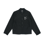 Nike Sportswear Swooshiga tikitud puuvillane jakk meestele &Uuml;ler&otilde;ivad Must DM1247-010 M