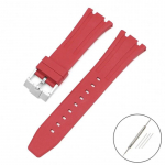 Fluoro kummist rihm Audemars Piguet Royal Oak 15400 15500 26331 Butterfly Pandlaga Meeste Pehme FKM Vahetage kellarihm AP jaoks 26mm 26mm