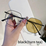 Luksuslik mood fotokroomsed l&uuml;hin&auml;gelikkusprillid &otilde;ues V&auml;rvimuutvad p&auml;ikeseprillid Unisex Trendikad Miinus Retseptiga dioptriga prillid 0(anti-blue)