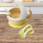 Bowl for Babies Food Container Suction Cup Kids Children Boys Girls pink roosa