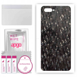 apgo Protective Skin Sticker for the back compatible with Oppo K1, Wrap Film, Foil, Vinyl - Pattern Carbon Black Pixel