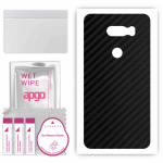 apgo Protective Skin Sticker for the back compatible with LG V30, Wrap Film, Foil, Vinyl - Pattern Carbon Black