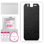 apgo Protective Skin Sticker for the back compatible with Ulefone Armor 3W, Wrap Film, Foil, Vinyl - Pattern Black Honeycomb