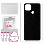 apgo Protective Skin Sticker for the back compatible with Oppo A35, Wrap Film, Foil, Vinyl - Pattern Matte Black