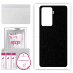apgo Protective Skin Sticker for the back compatible with Vivo Y77 5G, Wrap Film, Foil, Vinyl - Pattern Matte Black