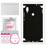 apgo Protective Skin Sticker for the back+sides compatible with Xiaomi Redmi Note 7, Full Wrap Film, Foil, Vinyl - Pattern Matrix