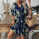 Suures suuruses naiste suvine kombinesoon, tr&uuml;kitud rannakleit, k&auml;sitsi heegeldatud, helmestega lapiline kleit, rannakatted One Size