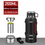 316 roostevabast terasest isoleeritud termospudel, 1L, 2L, 3L, v&auml;lireisikruusid, termiline vaakumveepudel, termokruus 2100ML
