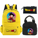 3 tk/komplekt Seljakott Dragon Ball Prinditud raamatukott l&otilde;unakoti pliiatsikarbiga Teismelise Lapse T&uuml;druku Poisi Koolikott Seljakott
