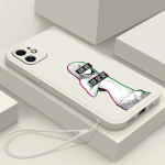 Samsung Galaxy A14 A24 A54 A34 iPhone 11 12 13 14 15 Pro Max Xiaomi Redmi 13C Huawei Straight Edge pehme telefoni&uuml;mbris NY9 Hentai Harajuku Anime Girl for iPhone 5(5s) roheline