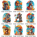 Joogiloomad Triikimisriided Kassi Koera R&otilde;ivaste Aksessuaarid Soojus&uuml;lekanne isetegemine Uued pestavad kleebised Laps