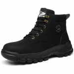 Nahast t&ouml;&ouml;jalatsid meestele T&ouml;&ouml;kaitsesaapad Meeste p&otilde;letusvastased keevitusjalatsid Torkevastased t&ouml;&ouml;jalatsid terasest ninakattega 37