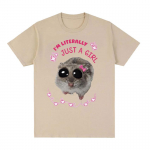 Naljakas, ma olen s&otilde;na otseses m&otilde;ttes lihtsalt t&uuml;druk, kurb hamster, meem, T-s&auml;rgid meestele ja naistele, vabaaja puuvillane &uuml;lisuur T-s&auml;rk, armas moer&otilde;ivaste T-s&auml;rk S must