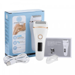 USB-laetav naiste valutu elektriline epilaator habeme karvaeemaldus naiste habemeajamismasinad kaasaskantav naiste juuksel&otilde;ikur LCD valge