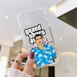Gta vice city Telefoni&uuml;mbris iPhone 11 12 Mini 13 14 15 Pro XS Max X Plus SE XR jaoks L&auml;bipaistev kest iPhone15