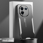 Kaitsev j&auml;&auml;tunud metallist l&auml;&auml;tse&uuml;mbris Vivo iQOO 11/12 Pro jaoks, kukkumisvastane disain. iqoo12pro