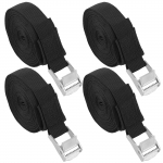 4 tk 4,5 m x 25 mm rasked kinnitusrihmad pagasi pagasi sidumine kaamera pannal katuseraam Mootorratas auto s&uuml;sta surfilaudade t&ouml;&ouml;riist must