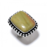 Polychrome Jasper Gemstone Handmade 925 Sterling Silver Jewelry Ring Size 8 l2l69