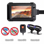 Mootorratta Dash Cam HD WiFi GPS Mootorratta DVR eesmine tagumine kaamera Kahe kanaliga mootorrattas&otilde;idu videosalvesti must kast 【1】Dash Cam must