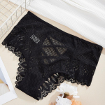 Seksikad &otilde;&otilde;nsad sidemed Naiste alusp&uuml;ksid k&otilde;rge v&ouml;&ouml;kohaga tagumikku t&otilde;stvad p&uuml;ksid Aluspesu V&otilde;rgust &otilde;hku l&auml;bilaskvad alusp&uuml;ksid Suures suuruses intiimne pesu L must