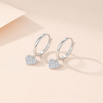 S999 puhtast h&otilde;bedast teemantidega mikroinkrusteeritud armastuse k&otilde;rvatilkadega k&otilde;rvar&otilde;ngad, naiste stiilis &otilde;rnad k&otilde;rvar&otilde;ngad, taskukohased luksuslikud moek&otilde;rvar&otilde;ngad 99