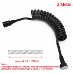 Du&scaron;ivoolik Paindlik Vannituba Du&scaron;ivoolik Plahvatuskindel must sisetoru k&otilde;rge veesurves&uuml;steemide telefoniliin 2m hose