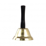 Puidust k&auml;epidemega j&otilde;ulukell, selge tooniga kell j&otilde;uluvanale kuldne