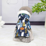 Lemmiklooma soojad riided Koerte talvemantel Kassiriided S&uuml;gis- ja talveteksad Soojad karusnahast kaelariided S