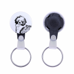 Portuguese Water Dog, Portie, PWD, Water Dog - keychain with a dog portrait, pendant with the brand's own Art-Dog graphics