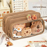 Capybara pliiatsi&uuml;mbris eemaldatav multifunktsionaalne pliiatsikott, 10 kihti, suure mahutavusega kirjatarvete hoiukott &otilde;pilastele kingituseks