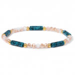 Silindrikujuline kivihelmestega k&auml;ev&otilde;ru Hauliit-malahhiit helmestega k&auml;ev&otilde;rud elastsed elegantsed paarik&auml;ev&otilde;rud meestele naistele ehted kingitus 19cm