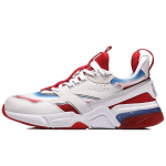 Li Ning 001 Departure S&uuml;nteetiline nahk Suede kang Summutus Kulumiskindel Libisemisvastane Tugi Kerge Madal pealne Jooksujalatsid AGLN227-1 41