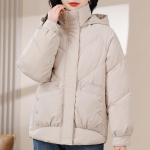 XL-8XL Suured &uuml;ler&otilde;ivad Naiste talvemantlid Kapuutsiga vabaaja lahtised paksud soojad naistejoped Suures suuruses naisteriided 7XL beež