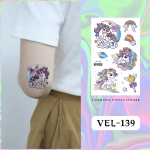 Lastele m&otilde;eldud ajutised eemaldatavad koomiksidinosauruse kosmose &uuml;kssarviku kleebised