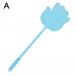 1/6 Creative Palm Fly Swatter Manuaalne plastikust k&auml;rbsepiitsa Suur pikendatud pihusti Mosquito Swatte W5N3 Blue-1pcs