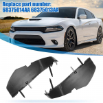1 paar musta auto kaitseraua tugiklambri komplekti 68375013AA, sobib Dodge Challenger 2015-2023 68375014AA